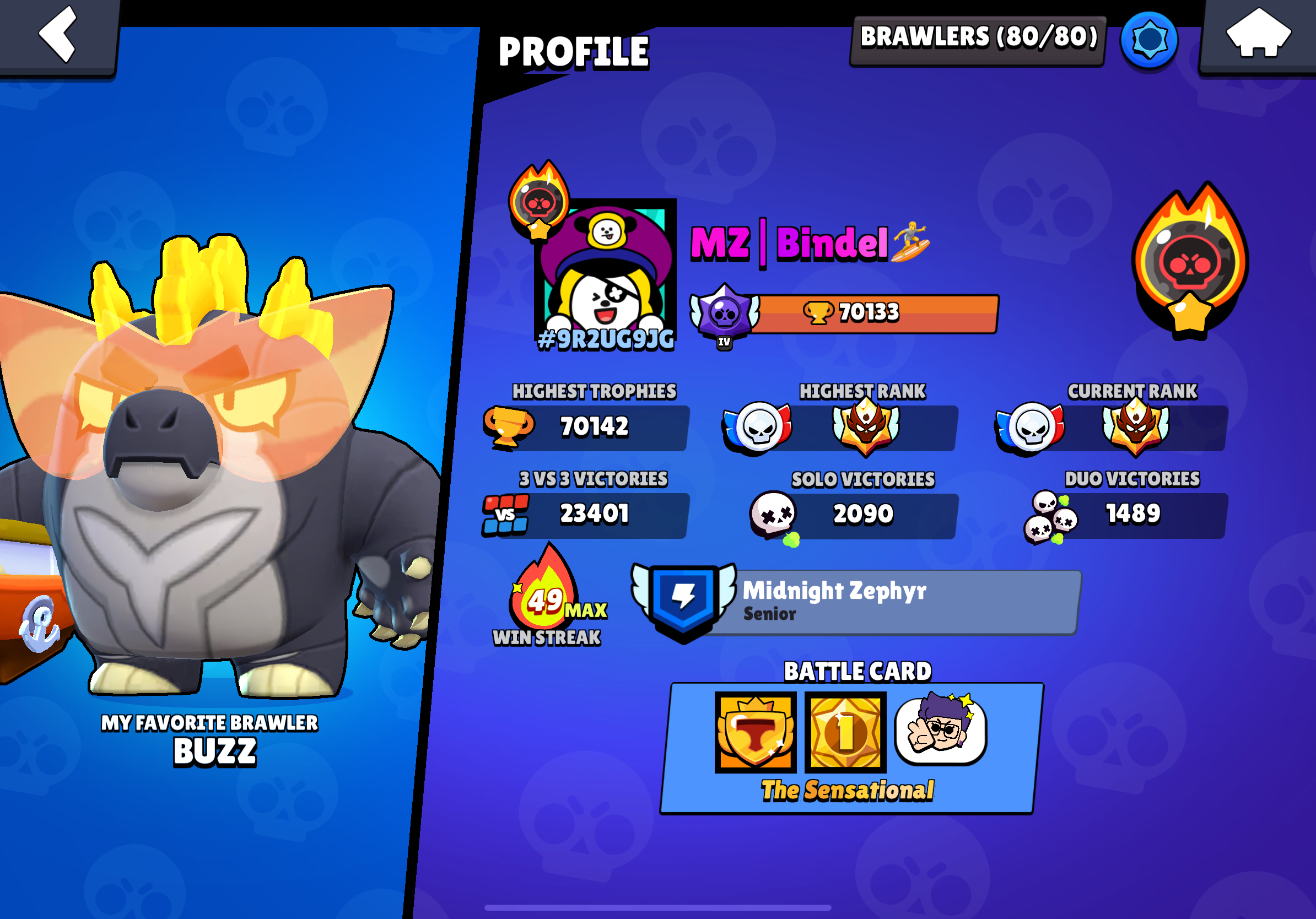 Brawl Stars profil