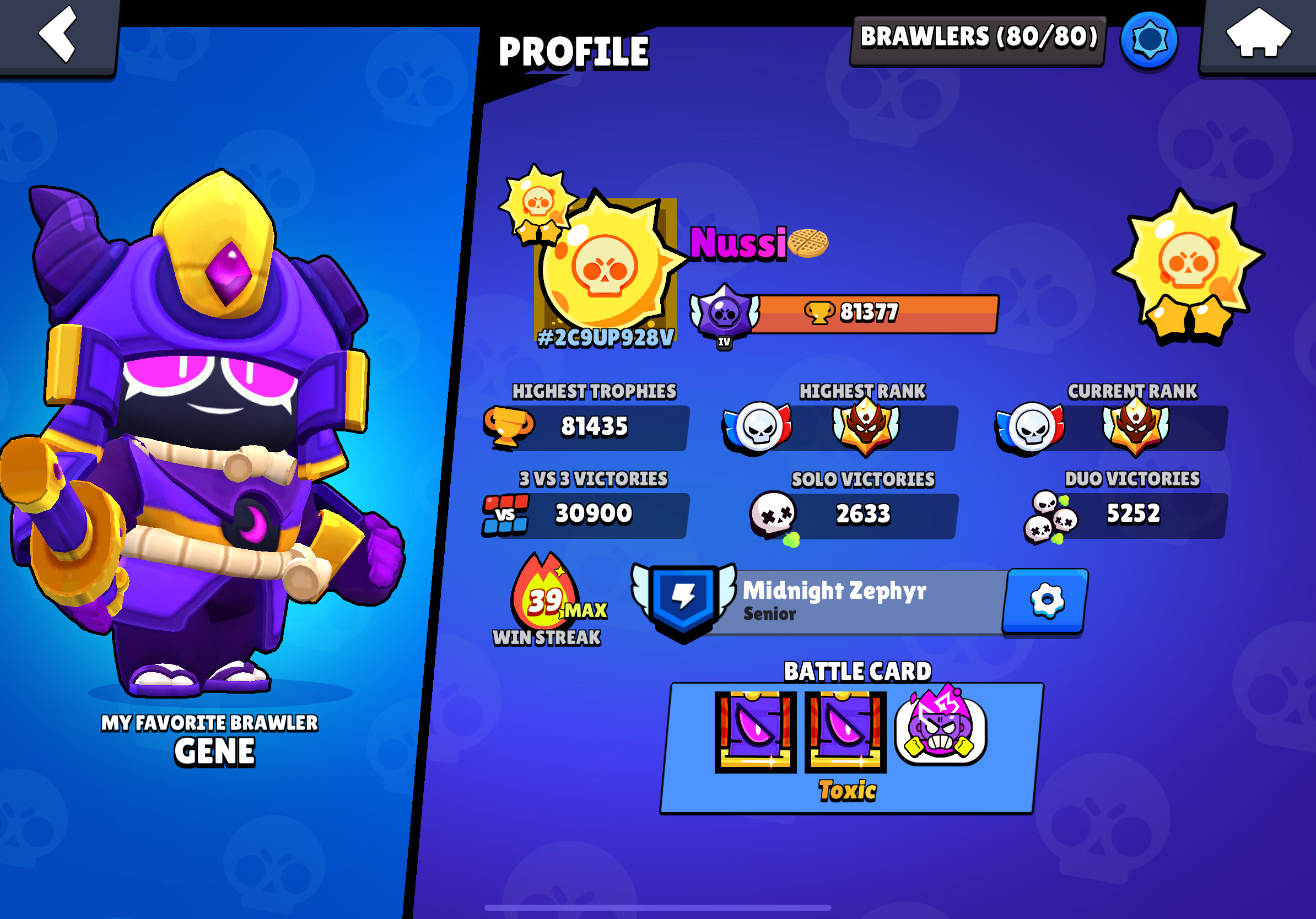 Brawl Stars profil