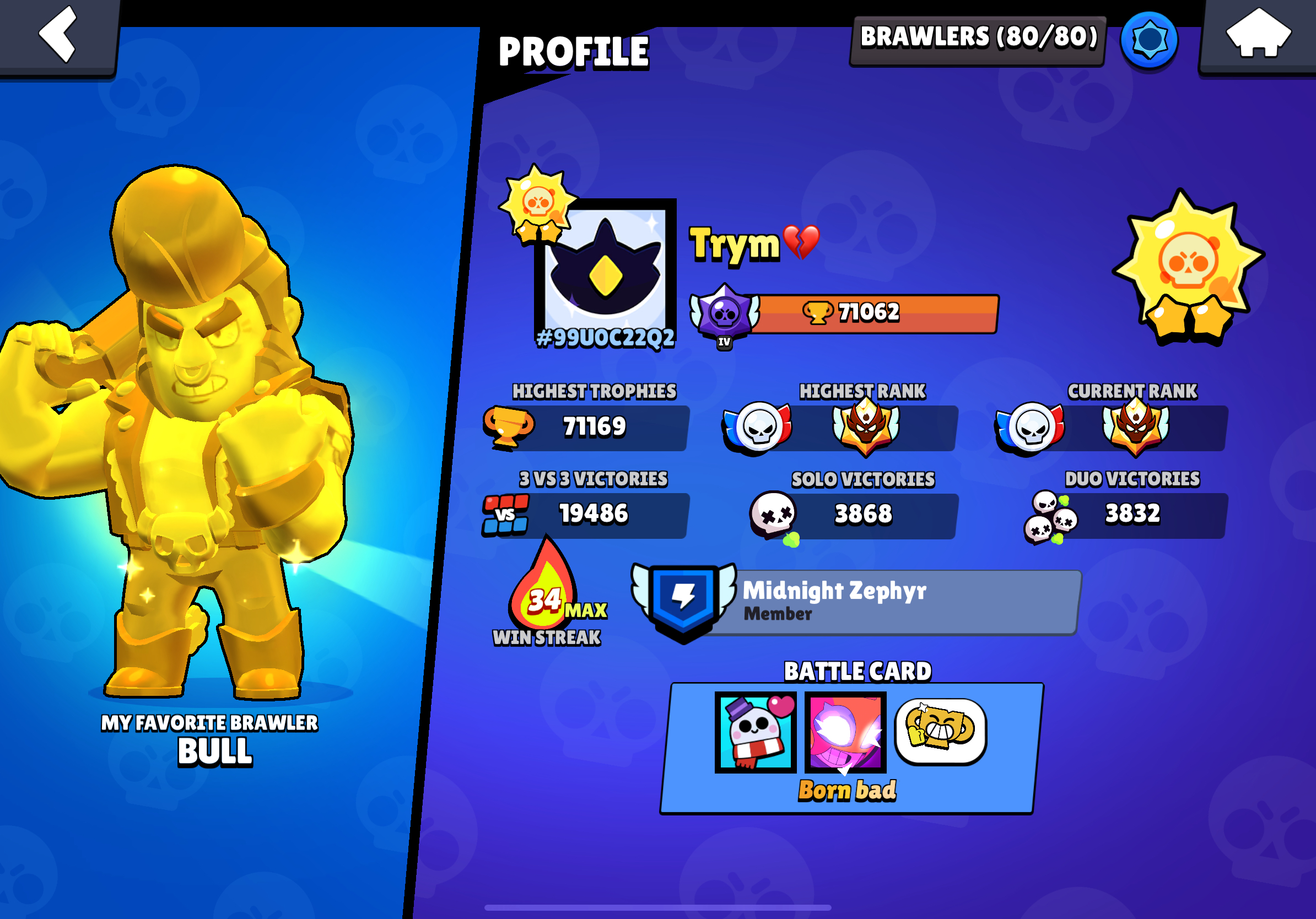 Brawl Stars profil